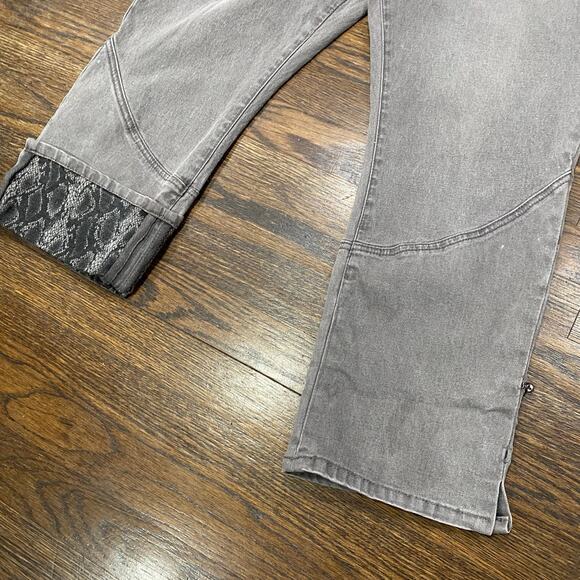 DG2 by Diane Gilman Jeans Size 18WP Grey Converible Crop Cuff Length Petite - Picture 2 of 13